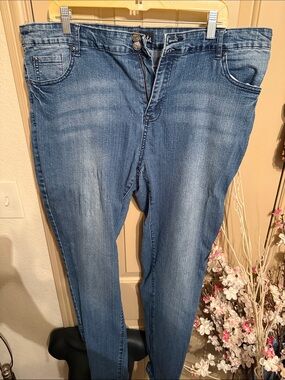 Dots Women's Blue Skinny Jeans - Faded Medium Wash